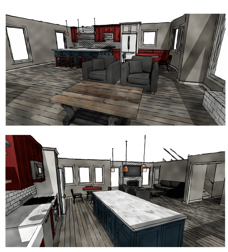 design renderings kitchen remodel